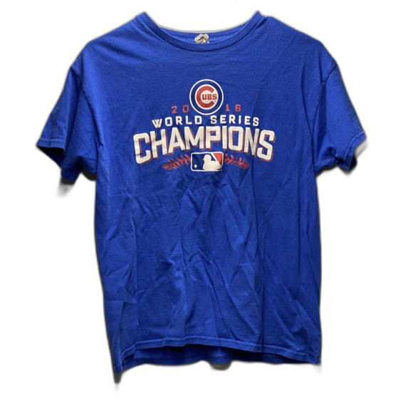 Chicago Cubs 2016 champions World Series Boys Size XL T-shirt - Picture 1 of 3
